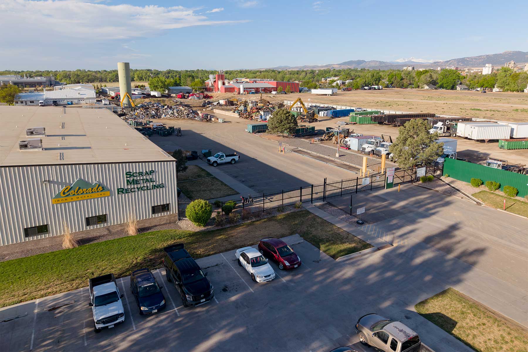 Colorado Iron and Metal areal shot
